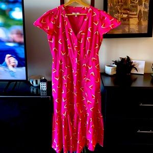 Color me Courtney melon dress